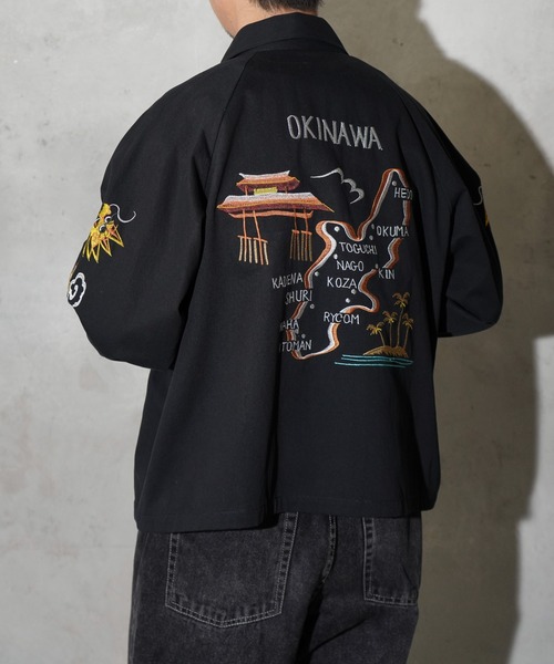 THRIFTY LOOK(スリフティールック)の「THRIFTY LOOK / スリフティールック OKINAWA SOUVENIR JACKET オキナワ スーベニアジャケット(ブルゾン・メンズ・ブラック/ブラック系その他/ブラック系その他2・MEDIUM/LARGE)」の12枚目の写真