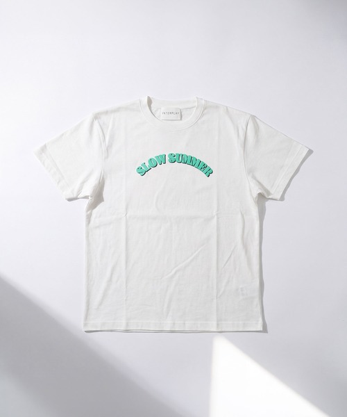 INTERPLAY(インタープレイ)の「【INTERPLAY】SLOW SUMMER S/S Tee(Tシャツ/カットソー・レディース・ホワイト/ライトブルー/グレー/ピンク/ライトグリーン・SMALL/LARGE)」の12枚目の写真