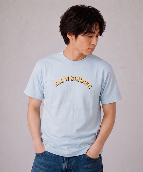 INTERPLAY(インタープレイ)の「【INTERPLAY】SLOW SUMMER S/S Tee(Tシャツ/カットソー・レディース・ホワイト/ライトブルー/グレー/ピンク/ライトグリーン・SMALL/LARGE)」の19枚目の写真