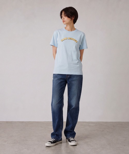 INTERPLAY(インタープレイ)の「【INTERPLAY】SLOW SUMMER S/S Tee(Tシャツ/カットソー・レディース・ホワイト/ライトブルー/グレー/ピンク/ライトグリーン・SMALL/LARGE)」の20枚目の写真