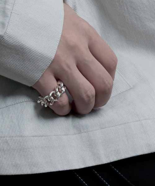YArKA（ヤーカ）の「【YArKA/ヤーカ】φ2mm curb  chain ring [F2h9] / 喜平チェーンリング（リング・レディース・シルバー・#11/#13/#15/#17）」の2枚目の写真