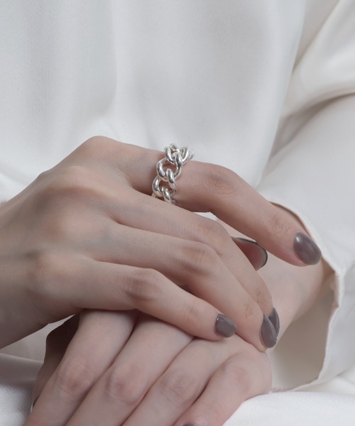 YArKA（ヤーカ）の「【YArKA/ヤーカ】φ2mm curb  chain ring [F2h9] / 喜平チェーンリング（リング・レディース・シルバー・#11/#13/#15/#17）」の9枚目の写真