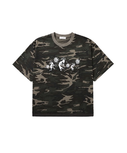 MSG（エムエスジー）の「グラフィックプリント迷彩半袖Tシャツ（Tシャツ/カットソー・メンズ・ベージュ/カーキ/チャコール・FREE）」の18枚目の写真