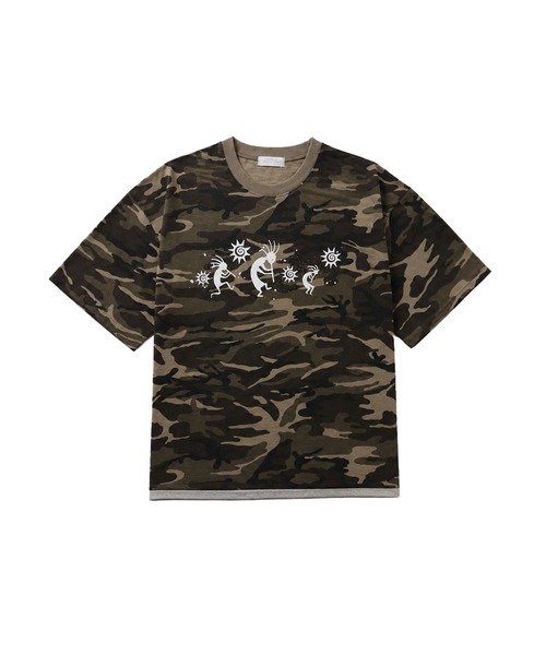 MSG（エムエスジー）の「グラフィックプリント迷彩半袖Tシャツ（Tシャツ/カットソー・メンズ・ベージュ/カーキ/チャコール・FREE）」の17枚目の写真
