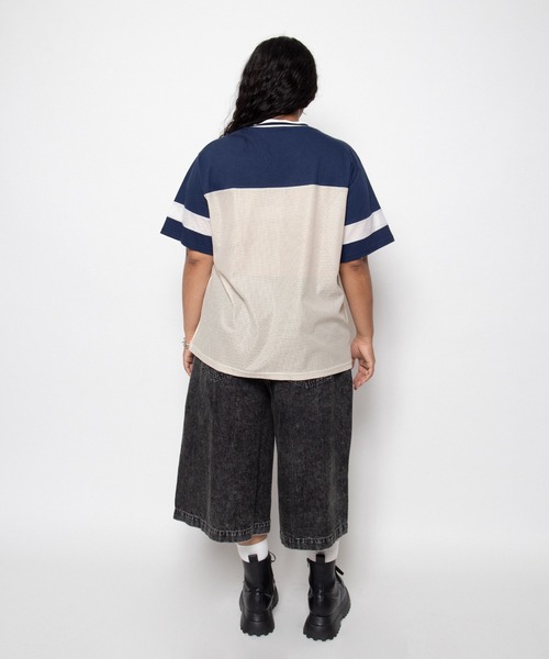 PUNYUS(プニュズ)の「【NEW SIZE】プレッピーユニフォームT(Tシャツ/カットソー・レディース・ネイビー/ピンク・5/4/3)」の4枚目の写真