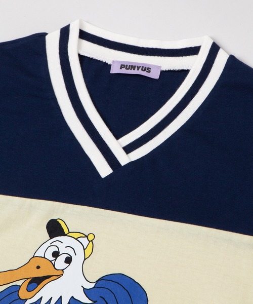 PUNYUS(プニュズ)の「【NEW SIZE】プレッピーユニフォームT(Tシャツ/カットソー・レディース・ネイビー/ピンク・5/4/3)」の9枚目の写真