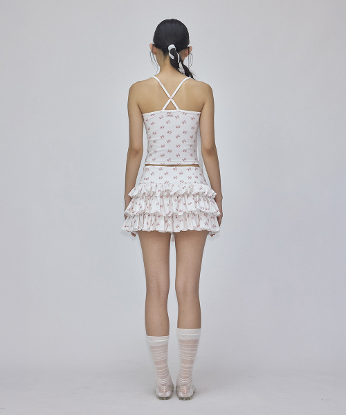 RONRON（ロンロン）の「DOUBLE RIBBON PATTERN CANCAN SKIRT WHITE（スカート・レディース・その他・MEDIUM/SMALL）」の5枚目の写真