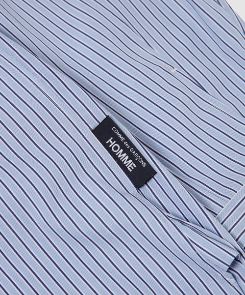 COMME des GARCONS HOMME(コム デ ギャルソン・オム)の「COTTON STRIPE SHIRTS(シャツ/ブラウス・メンズ・サックスブルー系1・XS/S/M/L)」の5枚目の写真