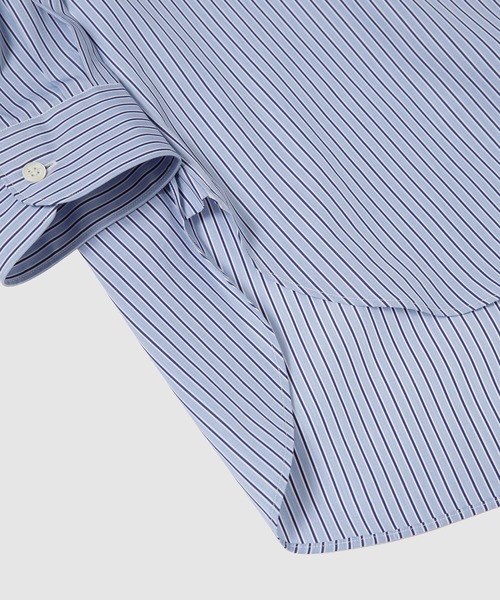 COMME des GARCONS HOMME(コム デ ギャルソン・オム)の「COTTON STRIPE SHIRTS(シャツ/ブラウス・メンズ・サックスブルー系1・XS/S/M/L)」の6枚目の写真
