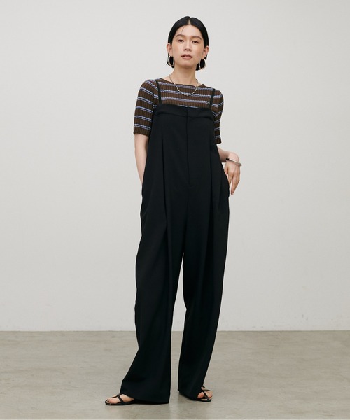 LARUTA(ラルータ)の「【LARUTA】ボーダーリブ5分袖ニット(ニット/セーター・レディース・ブラウン/ネイビー/ダークブラウン/ブラック・MEDIUM)」の13枚目の写真