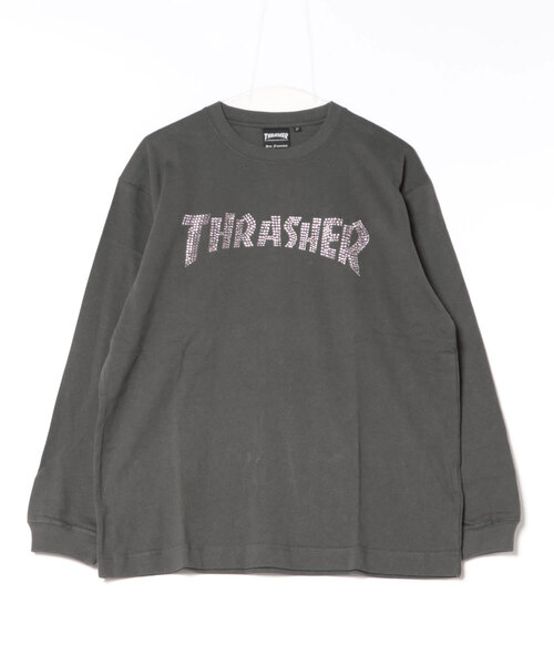 THRASHER（スラッシャー）の「THRASHER/スラッシャー 264TH2LT097 ロンT（Tシャツ/カットソー・レディース・グレー/ホワイト・FREE）」の2枚目の写真