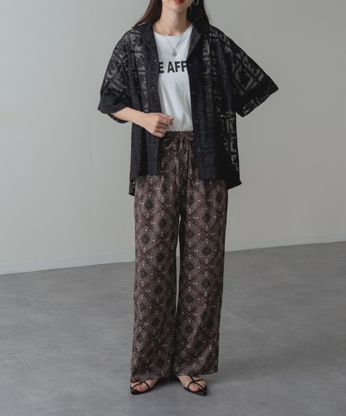 refinedworks（リファインドワークス）の「【refinedworks】大人 の 総柄 リラックス パンツ（その他パンツ・レディース・ブラック/ブラウン・FREE）」の17枚目の写真