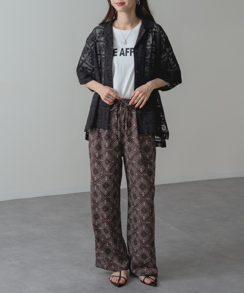 refinedworks（リファインドワークス）の「【refinedworks】大人 の 総柄 リラックス パンツ（その他パンツ・レディース・ブラック/ブラウン・FREE）」の18枚目の写真