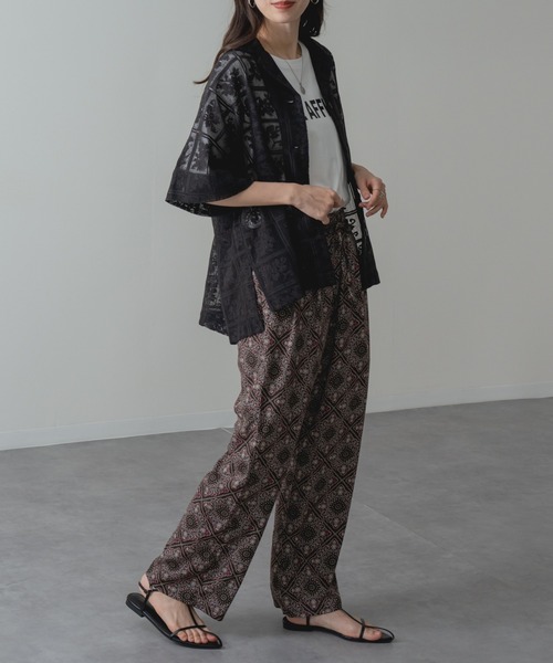 refinedworks（リファインドワークス）の「【refinedworks】大人 の 総柄 リラックス パンツ（その他パンツ・レディース・ブラック/ブラウン・FREE）」の19枚目の写真