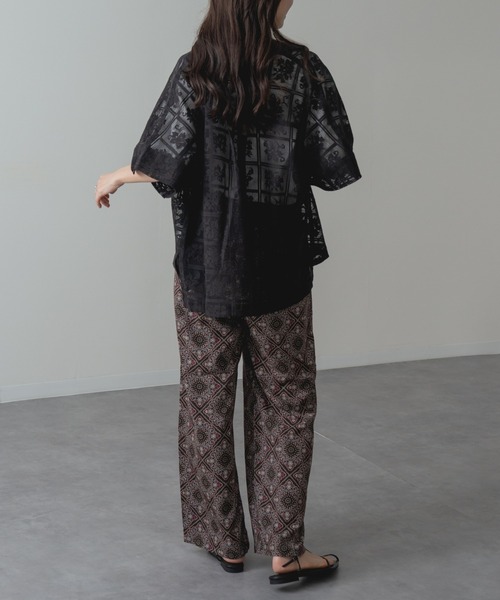refinedworks（リファインドワークス）の「【refinedworks】大人 の 総柄 リラックス パンツ（その他パンツ・レディース・ブラック/ブラウン・FREE）」の20枚目の写真