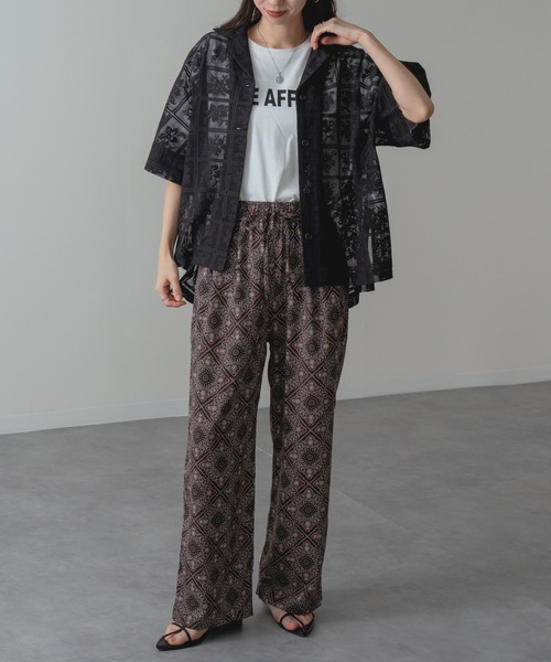 refinedworks（リファインドワークス）の「【refinedworks】大人 の 総柄 リラックス パンツ（その他パンツ・レディース・ブラック/ブラウン・FREE）」の21枚目の写真
