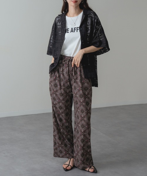 refinedworks（リファインドワークス）の「【refinedworks】大人 の 総柄 リラックス パンツ（その他パンツ・レディース・ブラック/ブラウン・FREE）」の22枚目の写真