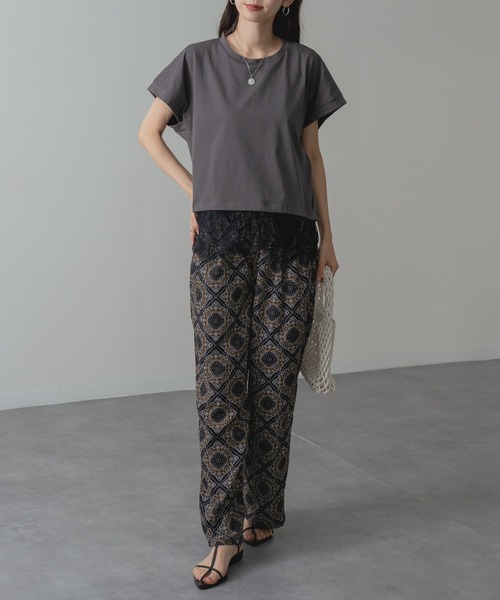 refinedworks（リファインドワークス）の「【refinedworks】大人 の 総柄 リラックス パンツ（その他パンツ・レディース・ブラック/ブラウン・FREE）」の8枚目の写真