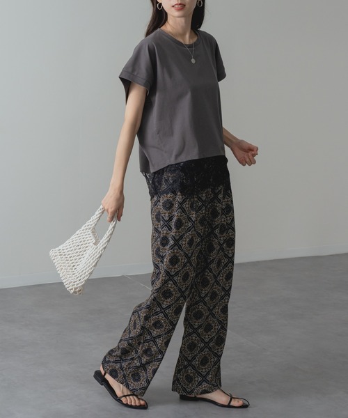 refinedworks（リファインドワークス）の「【refinedworks】大人 の 総柄 リラックス パンツ（その他パンツ・レディース・ブラック/ブラウン・FREE）」の10枚目の写真
