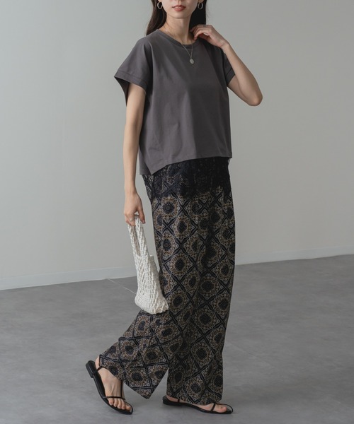 refinedworks（リファインドワークス）の「【refinedworks】大人 の 総柄 リラックス パンツ（その他パンツ・レディース・ブラック/ブラウン・FREE）」の11枚目の写真