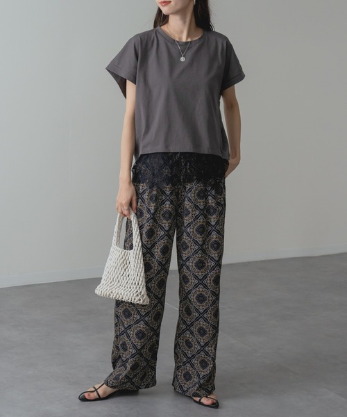 refinedworks（リファインドワークス）の「【refinedworks】大人 の 総柄 リラックス パンツ（その他パンツ・レディース・ブラック/ブラウン・FREE）」の14枚目の写真