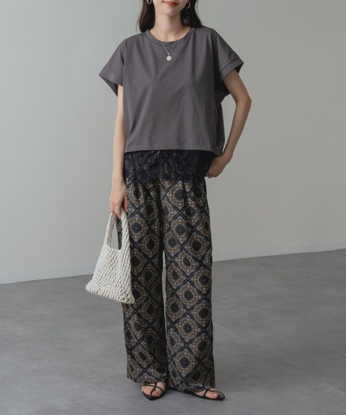 refinedworks（リファインドワークス）の「【refinedworks】大人 の 総柄 リラックス パンツ（その他パンツ・レディース・ブラック/ブラウン・FREE）」の16枚目の写真