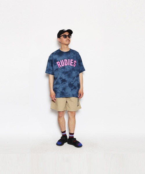 RUDIE'S（ルーディーズ）の「BRINK PHAT DYEDTEE（Tシャツ/カットソー・メンズ・ブルー/ブラック/ピンク・L/XL）」の2枚目の写真