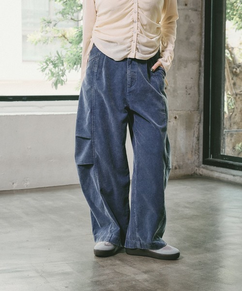 LEPSIM(レプシィム)の「ヴィンテージコーデュロイパンツ 1047013(その他パンツ・レディース・ピンク/ブルー/ライトベージュ/ブラウン・FREE)」の3枚目の写真