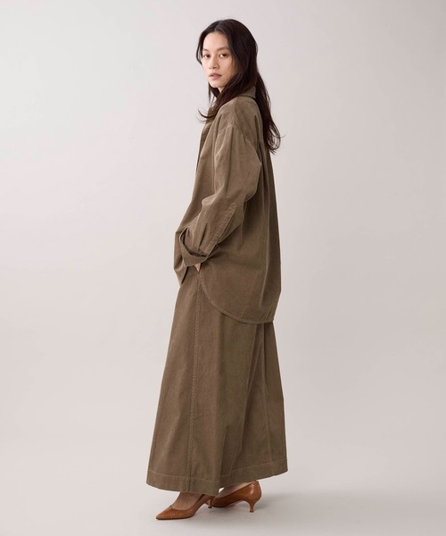marmors(マルモア)の「【marmors】コーデュロイシャツ〈セットアップ対応〉(シャツ/ブラウス・レディース・ブラウン/モカ・36)」の12枚目の写真