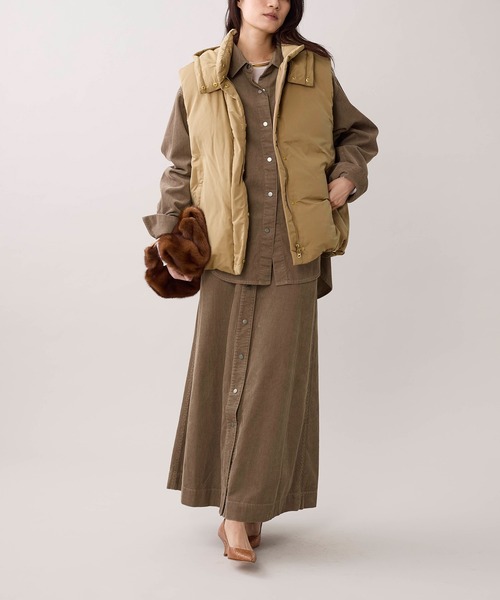 marmors(マルモア)の「【marmors】コーデュロイシャツ〈セットアップ対応〉(シャツ/ブラウス・レディース・ブラウン/モカ・36)」の17枚目の写真