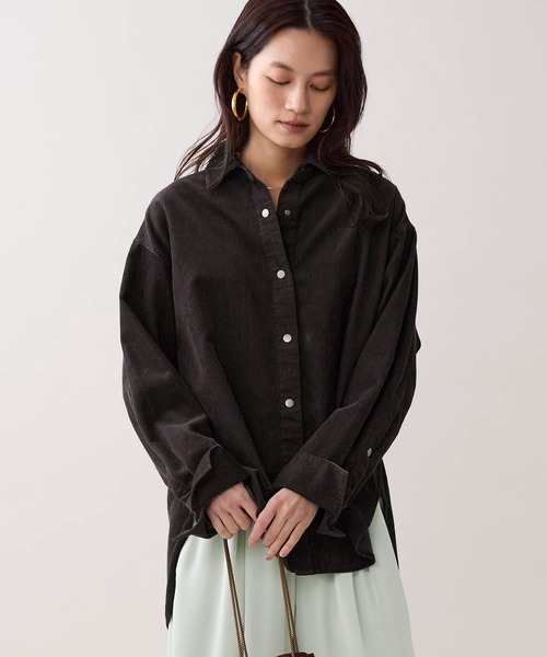 marmors(マルモア)の「【marmors】コーデュロイシャツ〈セットアップ対応〉(シャツ/ブラウス・レディース・ブラウン/モカ・36)」の19枚目の写真