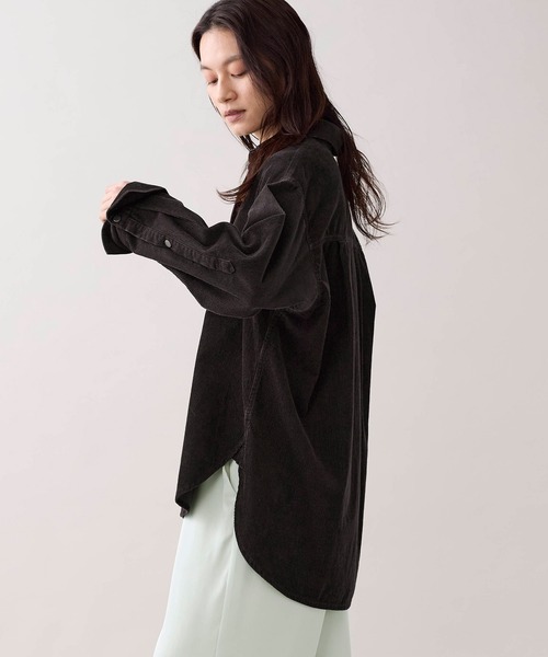 marmors(マルモア)の「【marmors】コーデュロイシャツ〈セットアップ対応〉(シャツ/ブラウス・レディース・ブラウン/モカ・36)」の22枚目の写真