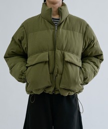 チェック中綿ブルゾン