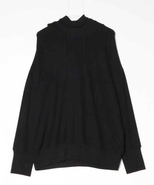ROBES&CONFECTIONS（ローブスコンフェクションズ）の「Robes&Confections/ローブス&コンフェクションズ/レーヨンウールペアテレコフーディ（パーカー・レディース・ベージュ/ブラック・3/1）」の2枚目の写真