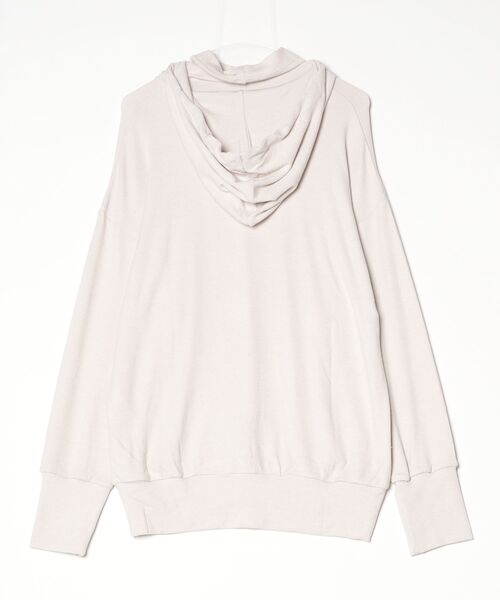 ROBES&CONFECTIONS（ローブスコンフェクションズ）の「Robes&Confections/ローブス&コンフェクションズ/レーヨンウールペアテレコフーディ（パーカー・レディース・ベージュ/ブラック・3/1）」の3枚目の写真