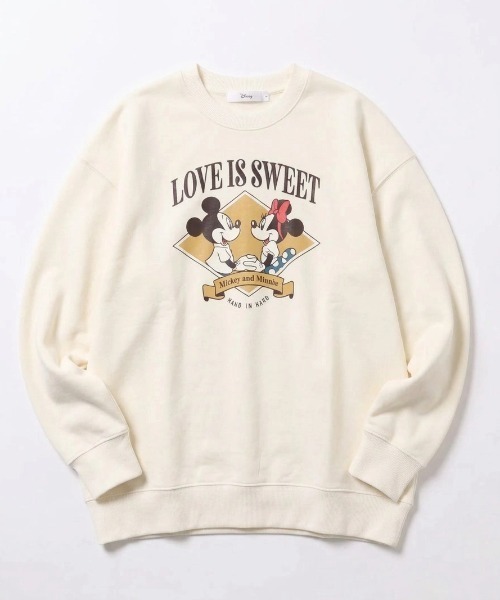 Disney(ディズニー)の「2026AW Disney/ディズニー ミッキー/ミニー/チップとデール オーバーサイズ 裏毛 プリントスウェット トレーナー(スウェット・レディース・ブラック/ライトグリーン/クリーム/ブラウン・M/L)」の5枚目の写真