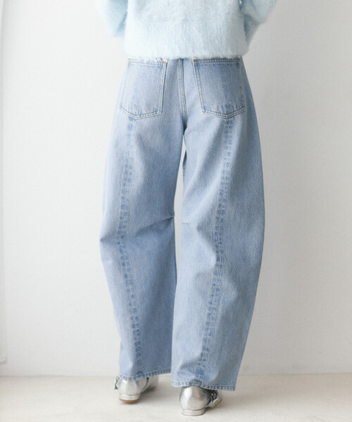 Firsthand(ファーストハンド)の「Firsthand/ファーストハンド レース カーブデニム【限定展開】(デニムパンツ・レディース・ネイビー/ブラック/サックスブルー・X-SMALL/SMALL/MEDIUM)」の8枚目の写真