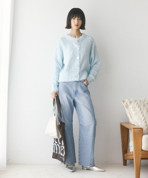 Firsthand(ファーストハンド)の「Firsthand/ファーストハンド レース カーブデニム【限定展開】(デニムパンツ・レディース・ネイビー/ブラック/サックスブルー・X-SMALL/SMALL/MEDIUM)」の12枚目の写真