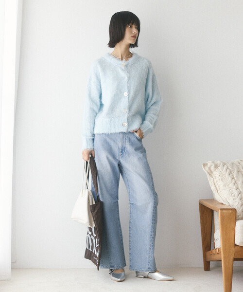 Firsthand(ファーストハンド)の「Firsthand/ファーストハンド レース カーブデニム【限定展開】(デニムパンツ・レディース・ネイビー/ブラック/サックスブルー・X-SMALL/SMALL/MEDIUM)」の13枚目の写真
