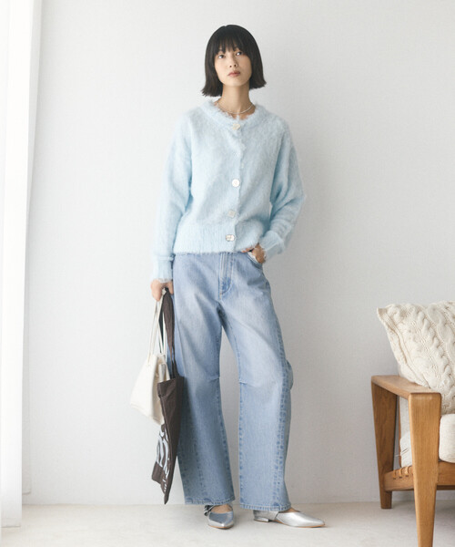 Firsthand(ファーストハンド)の「Firsthand/ファーストハンド レース カーブデニム【限定展開】(デニムパンツ・レディース・ネイビー/ブラック/サックスブルー・X-SMALL/SMALL/MEDIUM)」の14枚目の写真