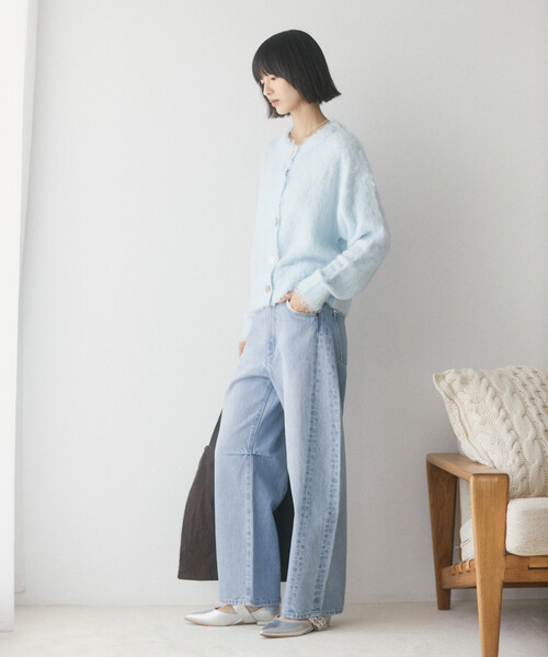 Firsthand(ファーストハンド)の「Firsthand/ファーストハンド レース カーブデニム【限定展開】(デニムパンツ・レディース・ネイビー/ブラック/サックスブルー・X-SMALL/SMALL/MEDIUM)」の15枚目の写真