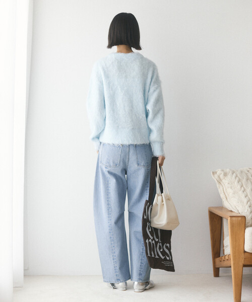 Firsthand(ファーストハンド)の「Firsthand/ファーストハンド レース カーブデニム【限定展開】(デニムパンツ・レディース・ネイビー/ブラック/サックスブルー・X-SMALL/SMALL/MEDIUM)」の16枚目の写真