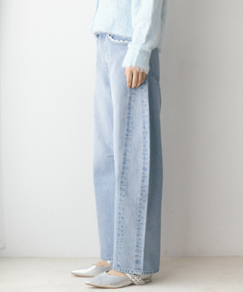 Firsthand(ファーストハンド)の「Firsthand/ファーストハンド レース カーブデニム【限定展開】(デニムパンツ・レディース・ネイビー/ブラック/サックスブルー・X-SMALL/SMALL/MEDIUM)」の19枚目の写真