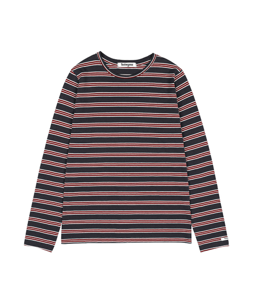 LOTSYOU(ロッツユー)の「Brenda Stripe T-shirts Gray(Tシャツ/カットソー・レディース・その他・OS)」の5枚目の写真