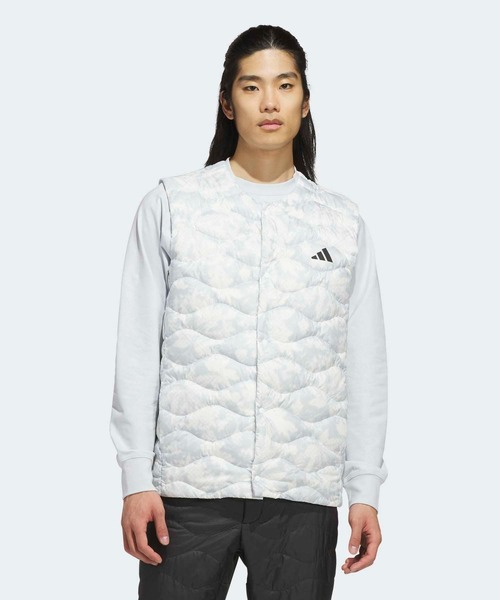adidas(アディダス)の「クライマウォーム ウーブンベスト【adidas Golf/アディダスゴルフ】(ダウンベスト・メンズ・ホワイト・XX-LARGE/LARGE/MEDIUM/SMALL/X-LARGE)」の1枚目の写真