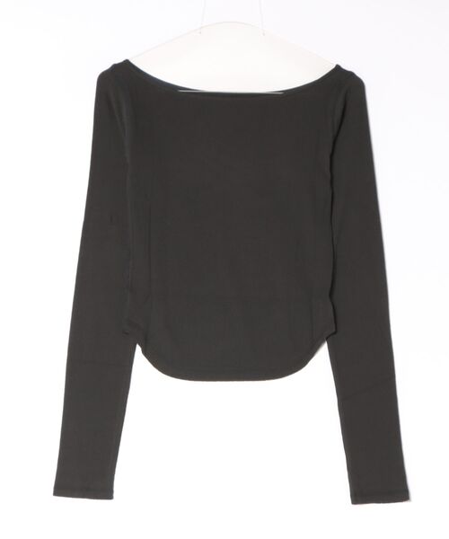 TODAYFUL(トゥデイフル)の「TODAYFUL Soft Fraise Tops(Tシャツ/カットソー・レディース・ブラック/オフホワイト・FREE)」の4枚目の写真