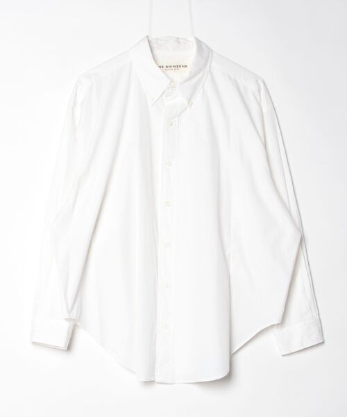 THE SHINZONE(ザ シンゾーン)の「DADDY SHIRT 21AMSBL08(シャツ/ブラウス・レディース・ホワイト/ブルー・SMALL/MEDIUM)」の1枚目の写真