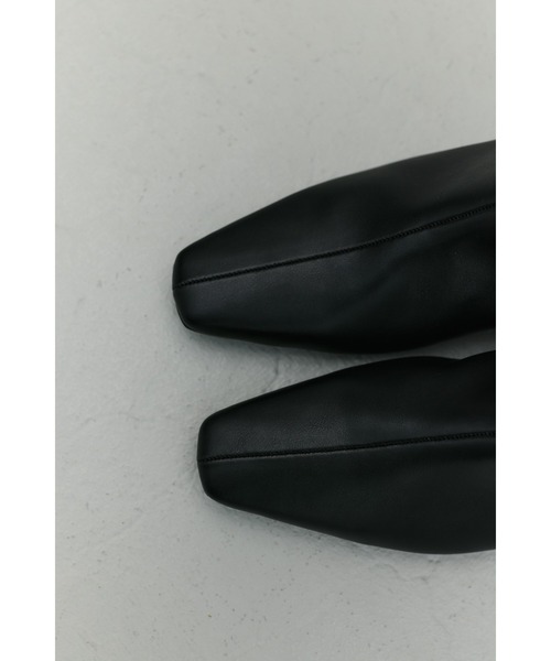 STYLEMIXER(スタイルミキサー)の「ギャザールーズロングブーツ(ブーツ・レディース・ベージュ/ブラック・SMALL/LL/LARGE/MEDIUM)」の4枚目の写真
