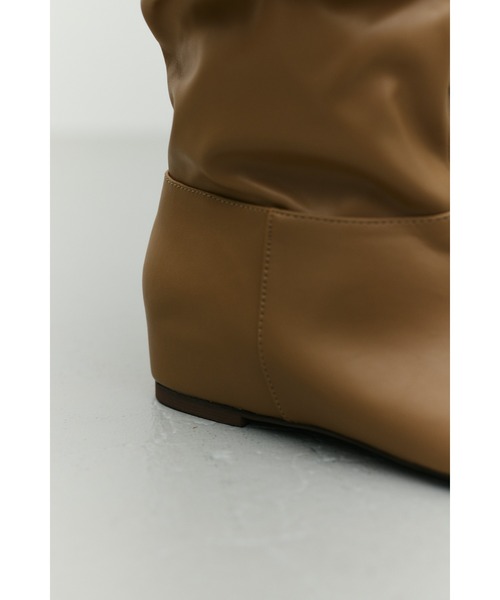 STYLEMIXER(スタイルミキサー)の「ギャザールーズロングブーツ(ブーツ・レディース・ベージュ/ブラック・SMALL/LL/LARGE/MEDIUM)」の10枚目の写真