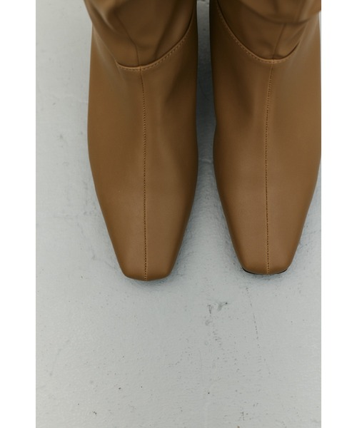 STYLEMIXER(スタイルミキサー)の「ギャザールーズロングブーツ(ブーツ・レディース・ベージュ/ブラック・SMALL/LL/LARGE/MEDIUM)」の13枚目の写真
